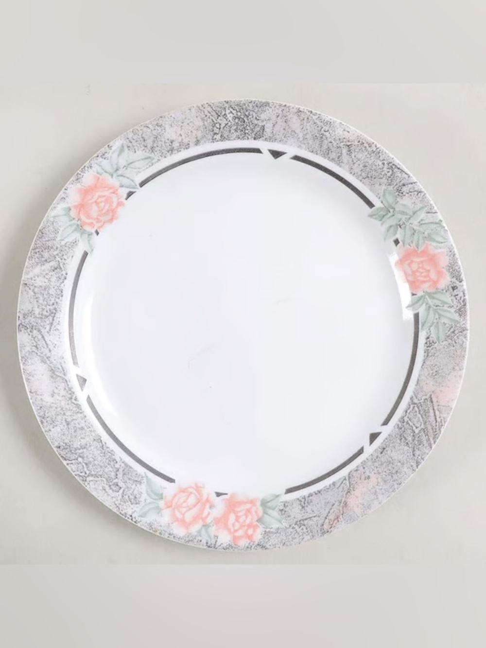Corelle Silk & Roses Rimmed 7 1/4 inch Bread Salad Dessert Plates
(Set of 2)